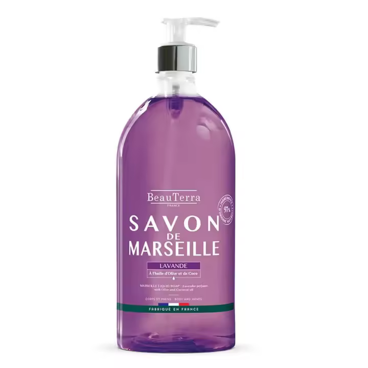 BeauTerra Jabón De Marsella Lavanda 1 litro - 1