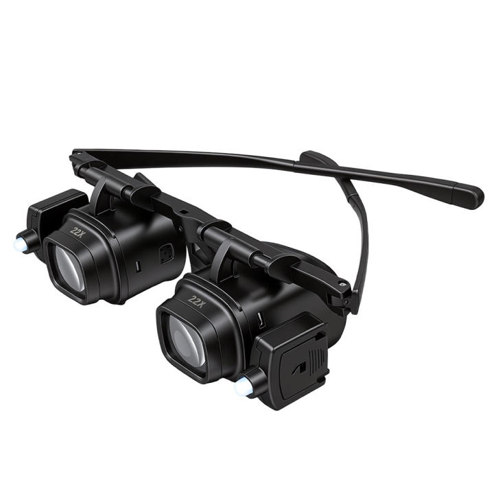 NEW Head Mount Magnifier Glasses with LED Light, Portable Magnifying Lens for Watch Repair, Electronics Soldering