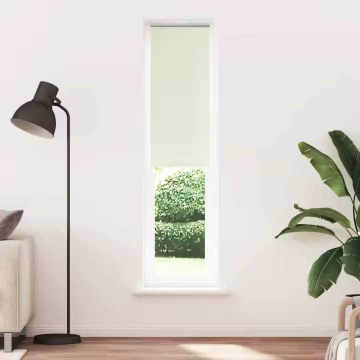 Estor Enrollable Opaco Blanco Roto 55x210cm Tela Ancho 50,7cm - 1