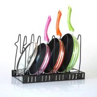 Organizador  De Sartenes Y Ollas, Soporte multiuso ,Escuridor , Estante  para encimera de la cocina ,niveles ajustables - details 0
