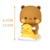 Figura De Peluche Kawaii Bubu Dudu Oso Panda Colección De Miniaturas Animales Juguete Decoración Para El Hogar Regalo Para Niños Y Adultos - details 0