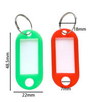 50pcs Etiquetas De Plástico Coloridas Para Hotel Tarjetas De Clasificación Por Número Llaveros Con Anillo De Separación Etiquetas De Identificación Para Maletas Y Bolsos - details 1