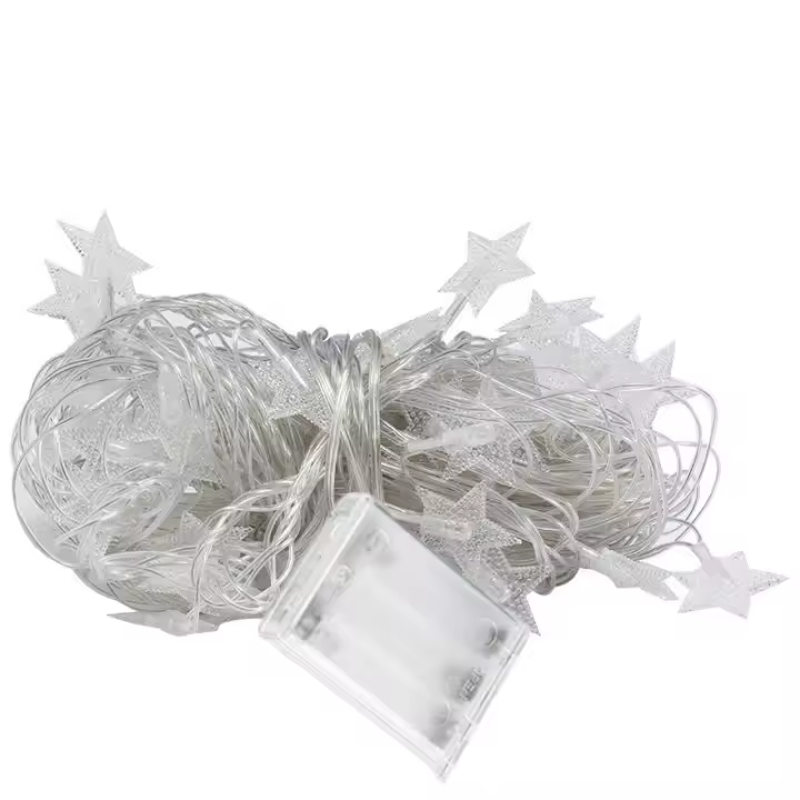Luces De Navidad En Forma De Estrella LED USB/Batería Para Fiesta Boda Adorno De Árbol Exterior Decoración De Xmas - 1