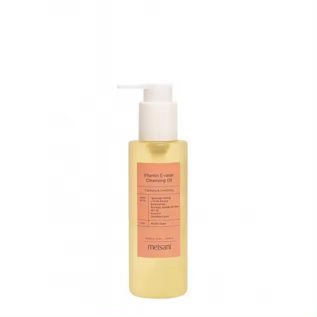 Meisani - VITAMIN E-RASER CLEANSING OIL - Aceite limpiador ligero formulado con aceites de origen botánico. - 150ml - Todo tipo de pieles. - Desmaquillante - 1