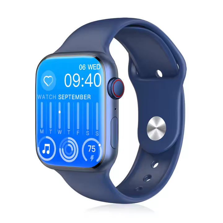 DAM. Smartwatch W29 Max con pantalla de 2.1 y modo always on. Monitor cardiaco 24h, O2 en sangre, Termómetro corporal,notificaciones de Apps. 5x1x4cm. - 1