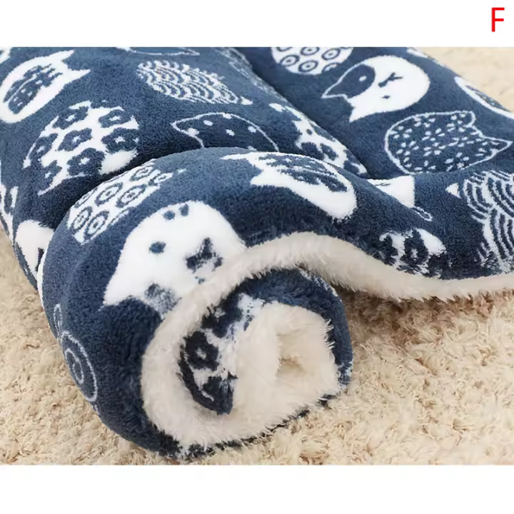 Alfombra De Mascota Suave De Poliéster Para Perro Gato Y Pupusa Silla De Invierno Cama De Peluche Cómoda Para Animales Domésticos - 1