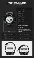 Reloj Deportivo SKMEI Con Pantalla LED Y Luz De Escritorio Para Hombres Resistente Al Agua 5Bar Reloj De Pulsera Digital Con Cuenta Regresiva Y Luz Retroiluminada - details 17