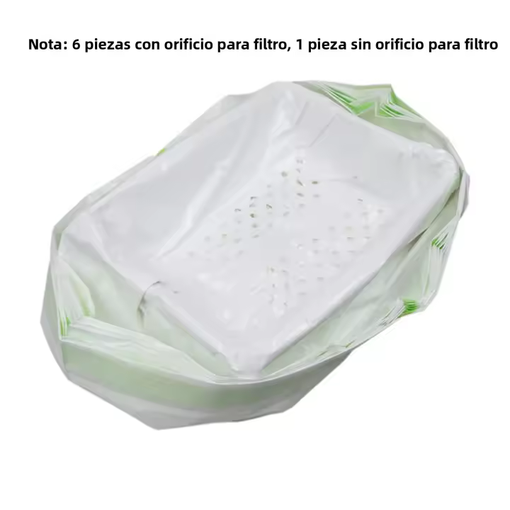 Set De 7 Bolsas De Arenero Para Gatos Con Agujero Filtro Y Correa Gran Capacidad Botella De Orina Para Limpieza De Mascotas Suministros De Aseo Para Animales De Compañía - 1