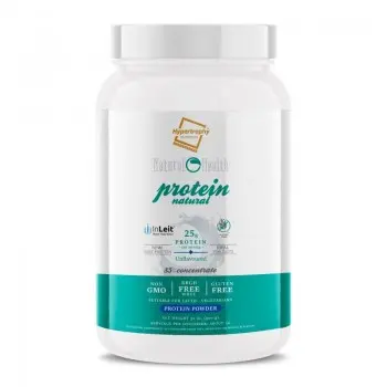 Hypertrophy Natural Health Protein Natural 900 gramos - Concentrado de proteína de leche al 85% para desarrollo y mantenimiento muscular - Certificado CE - Marca: Hypertrophy Nutrition - 1