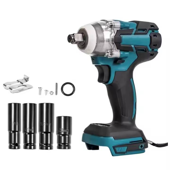 Llave De Impacto Eléctrica HILDA 18V Recargable Sin Batería Potencia Alta Para Reparación De Coches Llave De 1/2 Sin Cable - 1