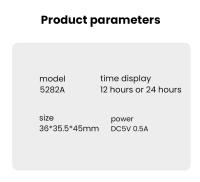 LED Digital Projection Alarm Clock 180° Rotation USB Electronic Ceiling Projector Alarm Clock For Bedroom Bedside Desktop Clock - details 10