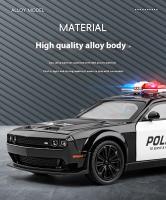 Modelo De Coche Deportivo De Aleación Challenger Redeye Hellcat Police 1:22 Con Sonido Y Luz Juguete De Colección Decoración Regalo - details 2