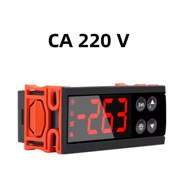 Controlador De Temperatura Digital LED 12V 24V 220VAC Para Incubador Thermostat Con Sensor NTC ECS-961NEO Calentamiento Enfriamiento - 1