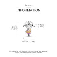 Encantadores Colgantes De Animales De Plata Para Mujer Joyería De Pulsera Y Collar Forma Irregular Sin Certificación - details 97