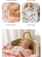 Elinfant 2 Capas De Minky Cobija Bebé Para Dormir Suave Cálida Y Cómoda Envoltura De Recién Nacido Para Bebés Recién Nacidos Y Niños Menores De 3 Años Unisex - details 6