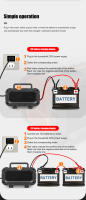 Cargador De Batería Automático Completo 10A/6A/5A 12V/24V Para Coche Y Motocicleta Nivel 7 Carga Pulso Reparación Para AGM GEL WET - details 16