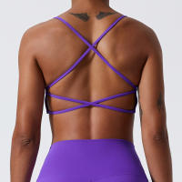 Sudadera Deportiva Para Mujer De Terciopelo Suave Alta Elasticidad Y Secado Rápido Cross Back Yoga Running Fitness Workout - details 34