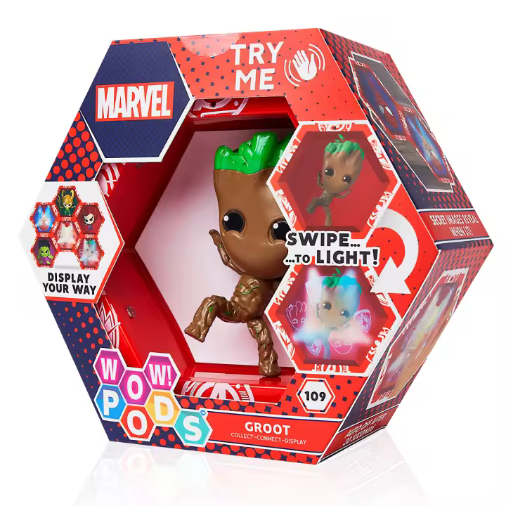 Figura Coleccionable Marvel Groot - Sensor de Movimiento - 1