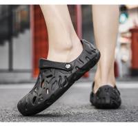 Sandalias De Verano Para Hombres Talla Grande 48/49 Zapatillas Casuales De Lujo Comodidad Hogar Suaves Clogs De EVA Color Negro Blanco Gris - details 7