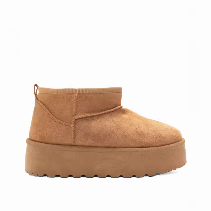 PuntoSalao Botas Australianas Puntosalao Plataforma Pelo Suave Mujer Camel - 1