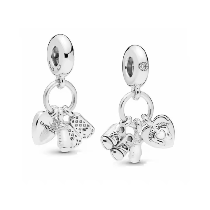 Charm Mi Bebé de Pandora con circonitas cúbicas transparentes y esmalte blanco 798106CZ PANDORA Raíz Joyas de Plata Promoción 3x2 en Joyas de Pandora Joyas Pandora MUJER inicio Charm Pandora Mujer Pandora Original - 1