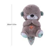 Oso De Peluche Para Bebé Con Música Y Luz Companion De Sueño Suave Otters Soothing Regalo Para Niños Y Niñas Relleno De Algodón PP - details 43
