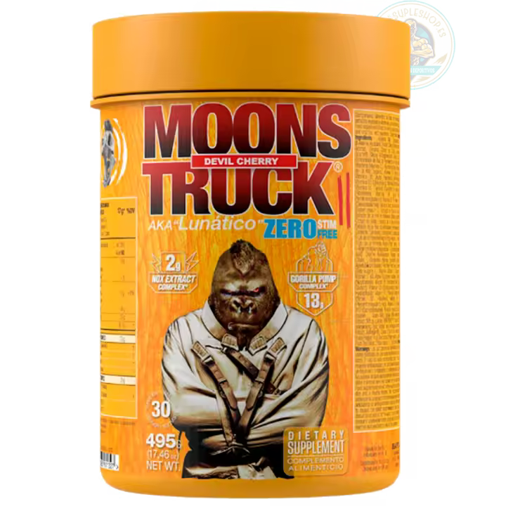 MOONSTRUCK®II ZERO. PRE-WORKOUT - 540gr --Zoomadlabs pre-entreno el GORILA esta de VUELTA + REGALO de bote de creatina ULTRAPURE 200 mesh de 150g- - 1