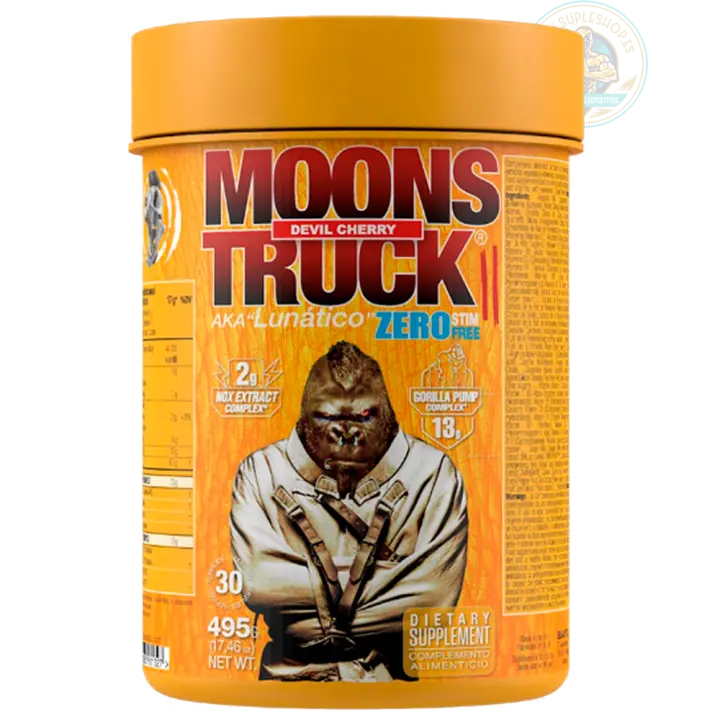 MOONSTRUCK®II ZERO. PRE-WORKOUT - 540gr --Zoomadlabs pre-entreno el GORILA esta de VUELTA + REGALO de bote de creatina ULTRAPURE 200 mesh de 150g- - 1