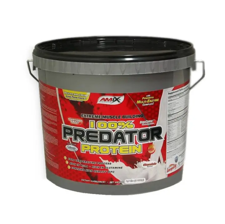 Amix Nutrition Proteína Predator Protein 4 Kg - Suplemento de Proteínas de Alta Calidad con Aminoácidos de Proteína de Vacuno y Complejo Multi-enzimático Digestivo - 1
