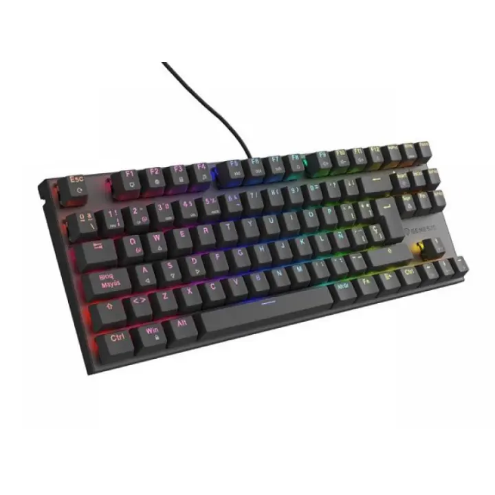 GAMING KEYBOARD GENESIS THOR 303 TKL ES RGB BACKLIGHT MECHANICAL RED BLACK HOT SWAP - 1