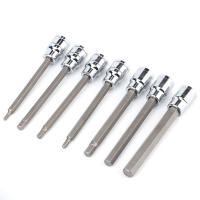 Juego De 7 Piezas De Destornilladores Hexagonales Extra Largas 3/4/5/6/7/8/10 Mm Herramienta De Reparación Kit De Soporte En Caja Azul Material Cromo Vanadio - details 1