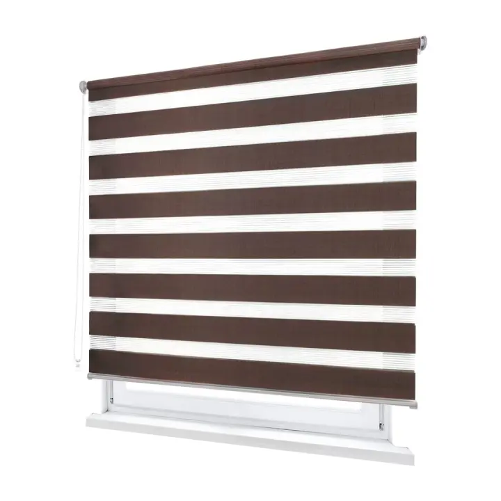 MIRAMAX-Estor Enrollable de Doble Capa Noche y Día,  Tejido, Fácil de Instalar  para Ventanas y Puertas, Proteccion Solar, Stores Noche y día - 1