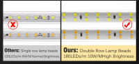 Tira De Luz LED Flexible 220V Doble Fila SMD2835 180Leds/m Impermeable Con Enchufe EU 1-15M 3000K 4000K 6000K Para El Hogar - details 4
