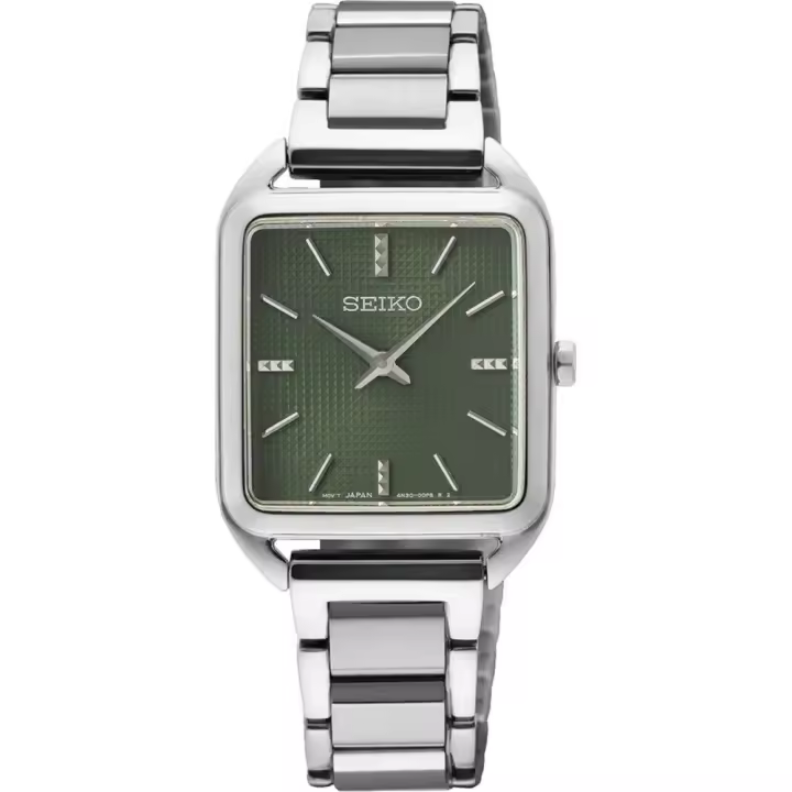 reloj mujer Seiko Classic SWR075P1 26x34.8mm 50m WR correa de acero - 1