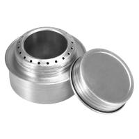 Mini Estufa De Alcohol LIXADA De Aleación De Aluminio Con Tapa Y Soporte Cruzado Portátil Para Camping Y Senderismo - details 1