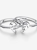 Pandora - Stranger Things - Anillo divisible "Friends Don't Lie" - Plata de Ley - details 0
