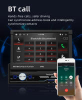 Reproductor De Radio Para Coche 1Din Pantalla Táctil Retráctil De 7 Pulgadas MP5 Con CarPlay Sin Fios Android Auto Mirror Link WiFi GPS - details 15