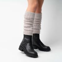 Calentadores Largos de Punto de Lana Para Mujeres y Niñas, Puños de Tobillo, Calcetines Altos Hasta La Rodilla sin Pies, Circunferencia Máx de Pantorrillas 40cm, 60cm de ancho - details 2