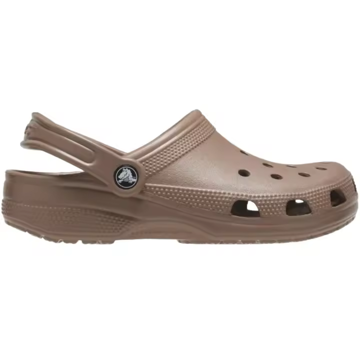 Zuecos Marrones Crocs Classic U Latte Ligeras Y Resistentes Al Agua - 1