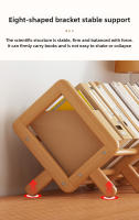 Estante De Libros Ajustable De Bambú Para Escritorio Almacenamiento Estable Para Libros/CD/Mariposas Estilo Moderno - details 8