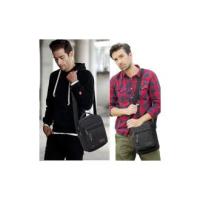 Bolso bandolera de Lona para hombre Bolsa Cruzada de viaje de gran capacidad Bolso casual con múltiples bolsos para trabajo compresas - details 0