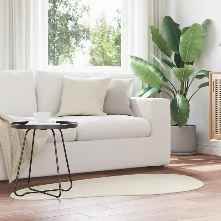 vidaXL Alfombras Crema Poliéster 80 x 150 cm Absorbente de Sonido - 1
