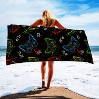 Toalla De Playa De Microfibra Absorbente Para Juegos Controller Toalla Ligera Y Rápida Secado Para Hombres Y Mujeres Para Natación Y Piscina - details 8