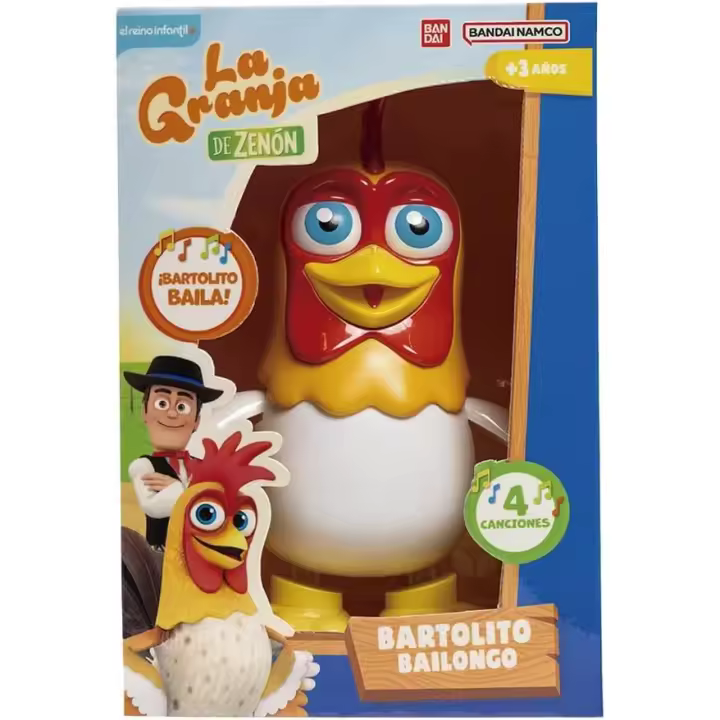 Bandai - Granja Zenon Muñeco Bartolito Bailongo,Muñeco Interactivo Que Anda y Baila,Muñeco Musical para niños, Óptimo Regalo para Fiesta, cumpleaños - 1