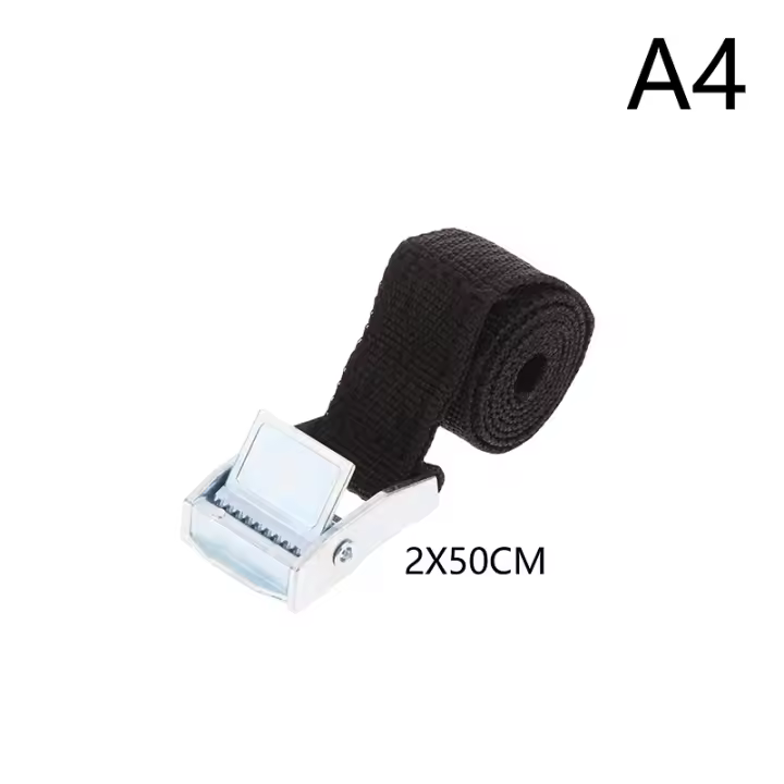 Cinturón De Atado De Carga Con Hebilla De Metal Para Coche Motocicleta Bicicleta Y Equipaje Fuerza Ratchet Fuerte Correa De Lash Para Bagage - 1