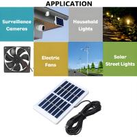 Panel Solar Monocrystallino Mini USB 1.2W 6V Módulo De Energía Para Exteriores Cable De 118.27 Pulgadas Para DIY Polícrata - details 4