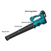 Soplador de hojas inalámbrico de 21 V, 1 batería + 1 cargador, 6 velocidades, 3000 W, 18 000 RPM, viento potente, ideal para césped, patio y jardín - details 4