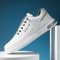 Zapatos Casuales Para Hombre De Color Sólido Y Moda Portátiles Cómodos Planos Antideslizantes Y Resistentes Al Desgaste Deporte Con Suela De Cuero Viscosa Talla Verdadera - details 12