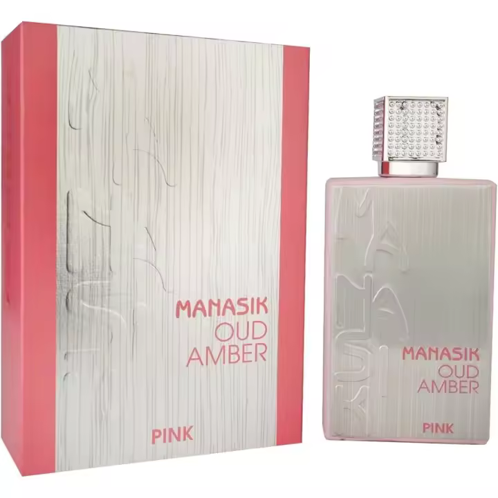 EAU DE PARFUM ARABE MANASIK AMBER OUD PINK WOMAN 100ML------PARFUM PARA MUJERES----PERFUME ARABE TOP VENTAS - 1