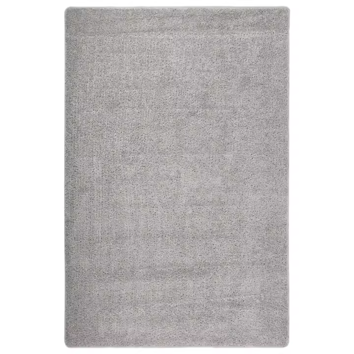 vidaXL Alfombra peluda antideslizante 200x290 cm Color Gris oscuro,  Gris claro,  Crema y mas Alfombras de área  Alfombra de Piso para Sala de Estar Dormitorio Habitación Salón - 1